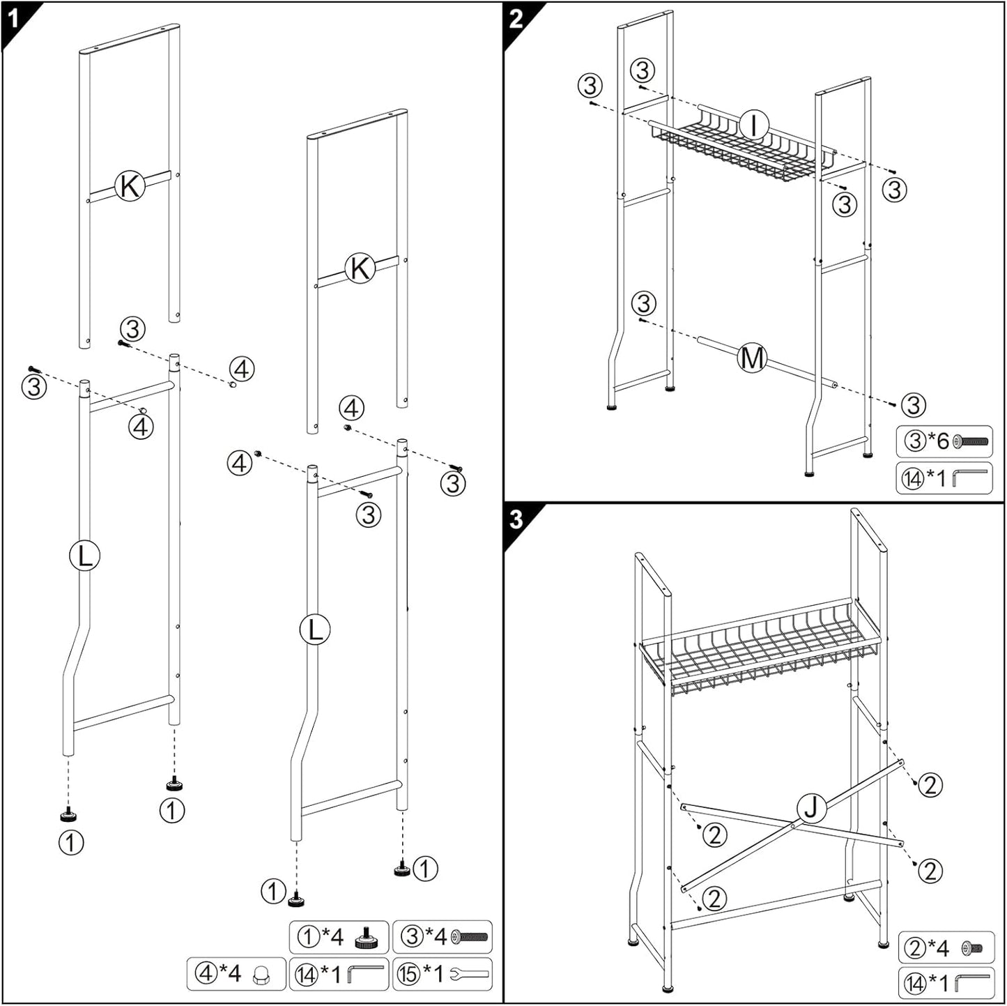 Over The Toilet Storage Cabinet - 2-Door Design Bathroom Organizers Shelf, Freestanding Space-Saver Above Toilet Storage Cabinet with Privacy Protection Rack, Water-Resistant Toilet Shelves (White)