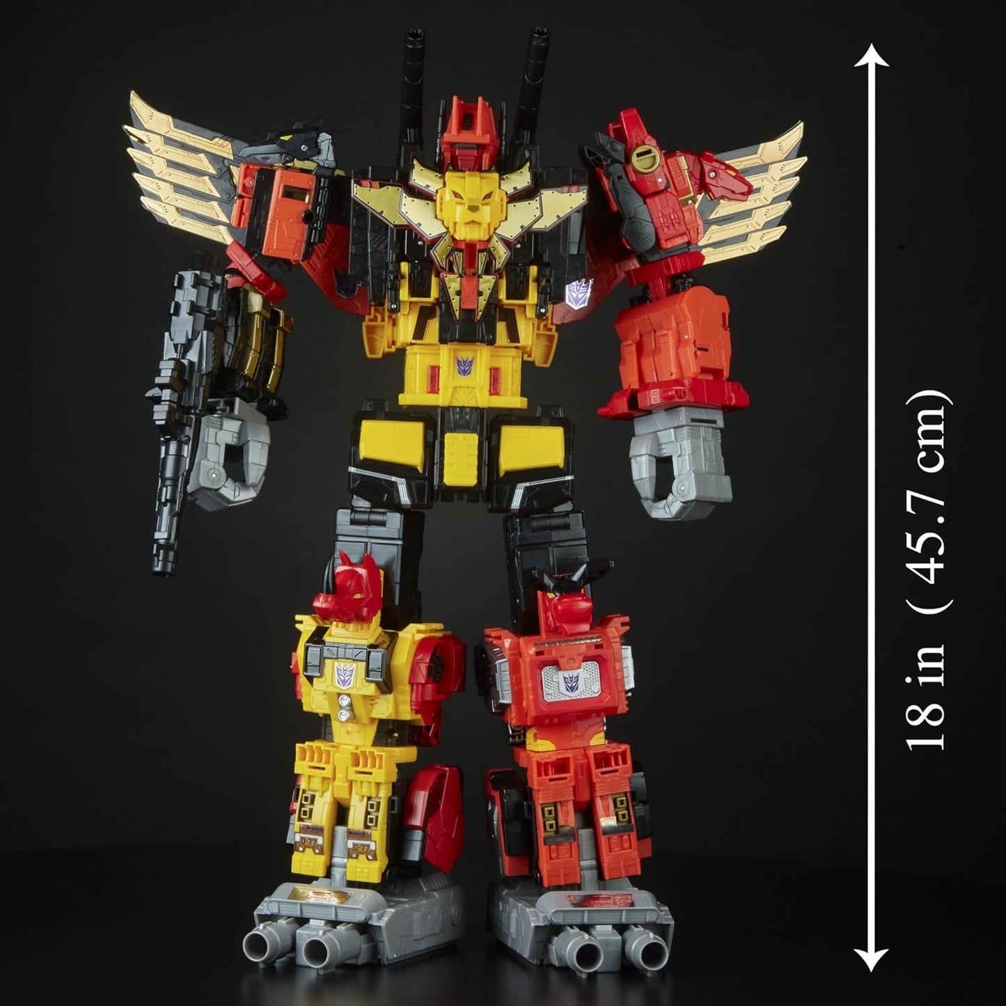 Transformers Power of The Primes Predaking, Collectible 18-Inch Titan Class Combiner with 5 Converting Predacon Figures, 15+