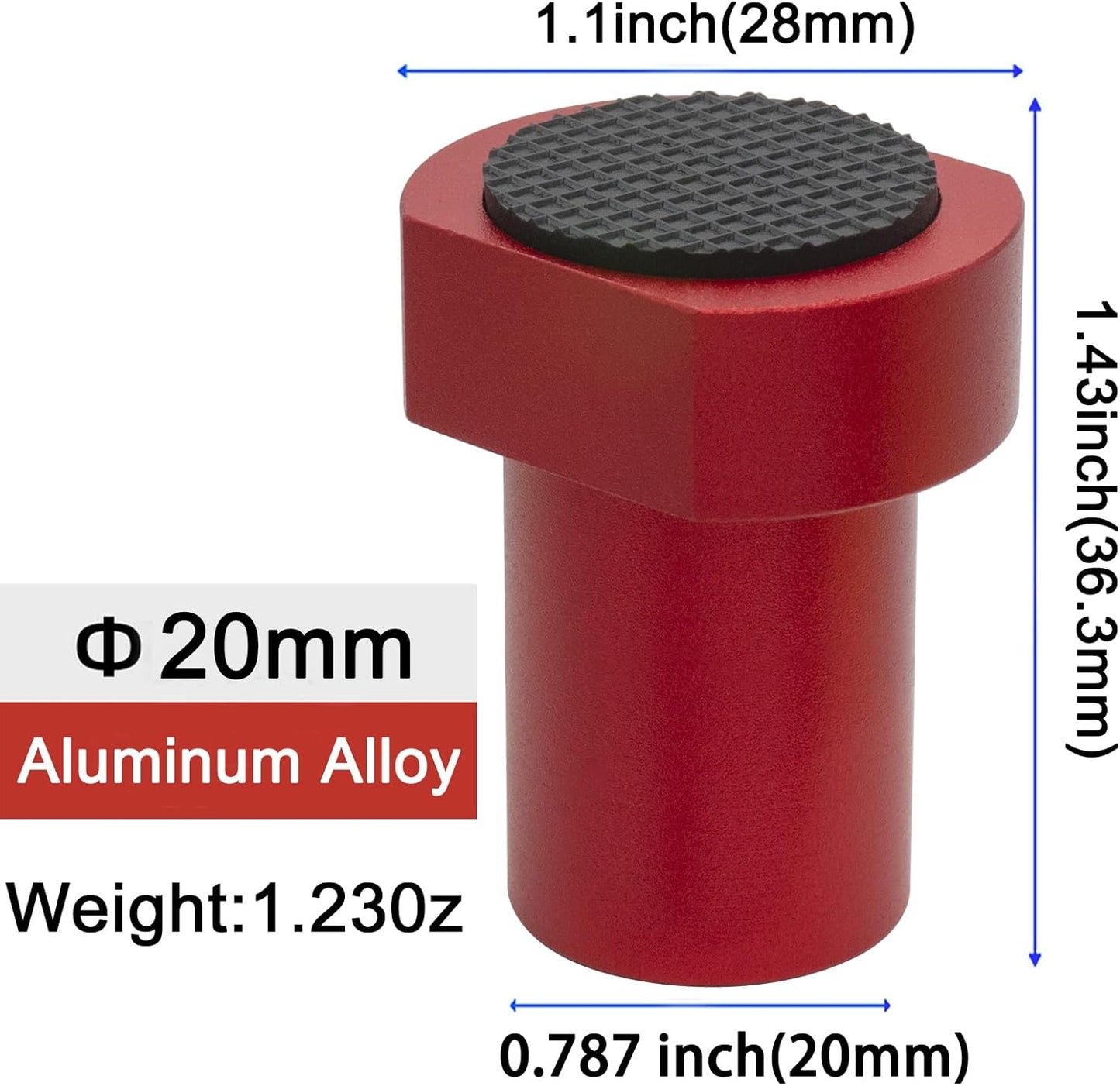 12-Pack 20mm/0.787'' Bench Dogs,Non-Slip Bench Dog Clamp Aluminum Alloy Table Stops for MFT Workbenches, Fits 0.787" Dog Holes - Professional Woodworking & DIY Accessories