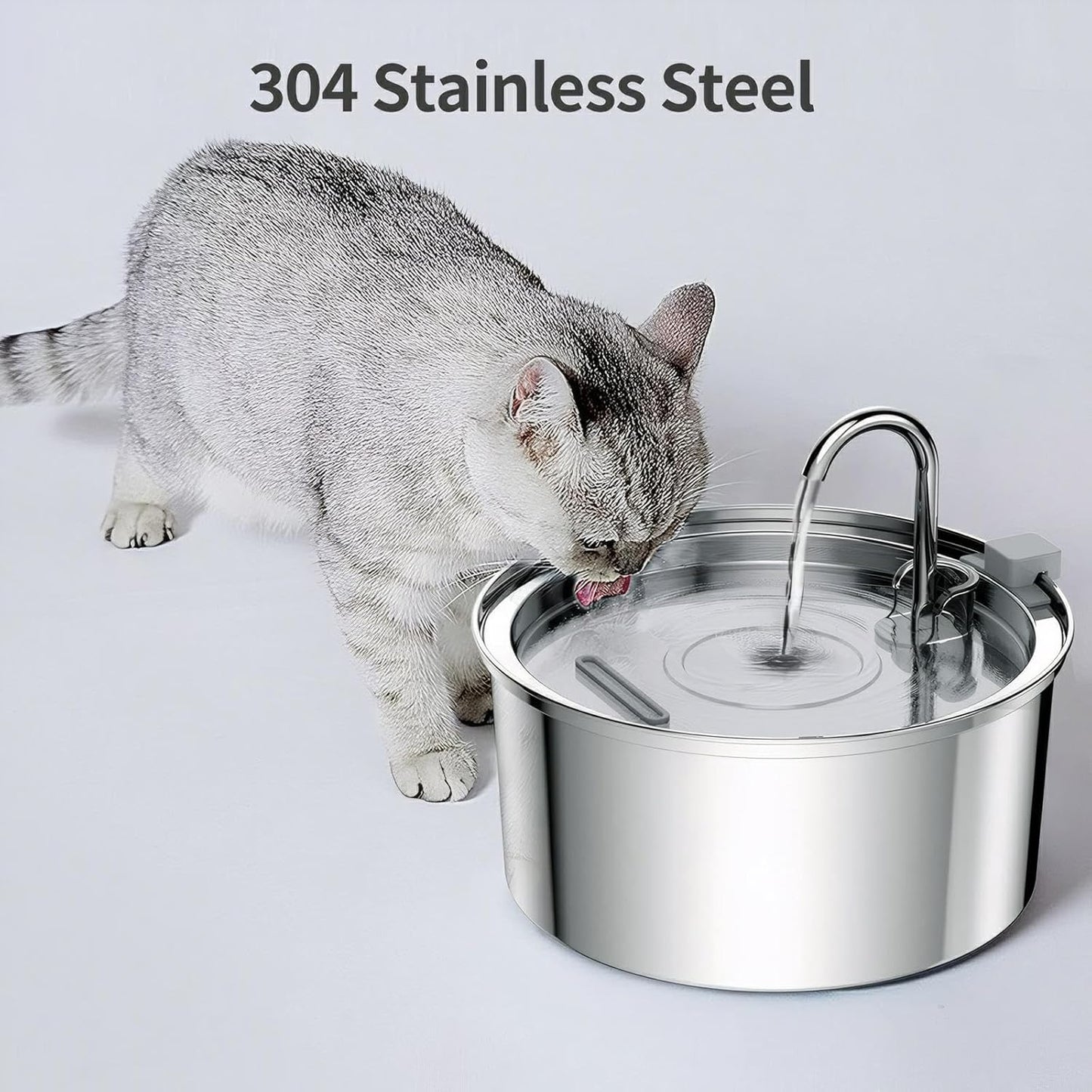 Cat Water Fountain soaringstore : Cat Fountain for Drinking - 108oz/3.2L Pet Water Fountain for Cats Indoor - Quiet Water Fountain for Cats - Faucet Pet Fountain - for Pets& Small Animals
