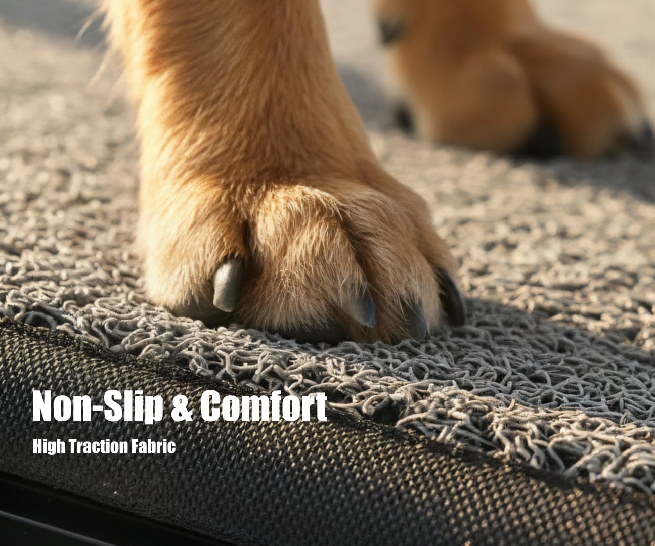 Pet Ramp (160 x 44 cm),Dog Ramp for Car, SUV & Truck, 63" Long & 17" Wide, Fold-able & Portable Pet Ramp with Non-Slip Rug Surface, Extra Wide Dog Steps for Medium & Large Dogs Up to 250LBS