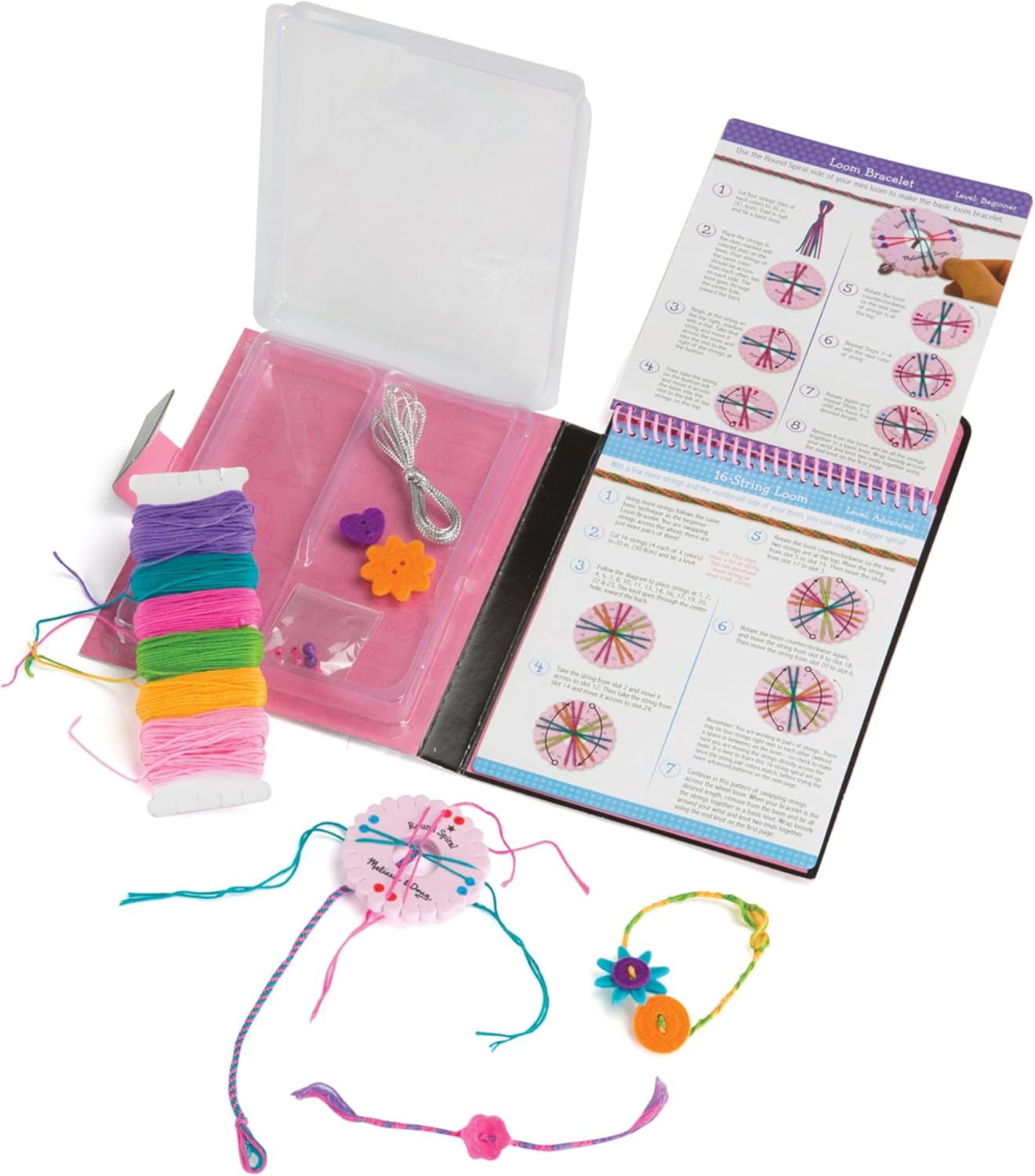 Melissa & Doug On The Go Friendship Bracelet Craft Set (Makes 10+ Bracelets)