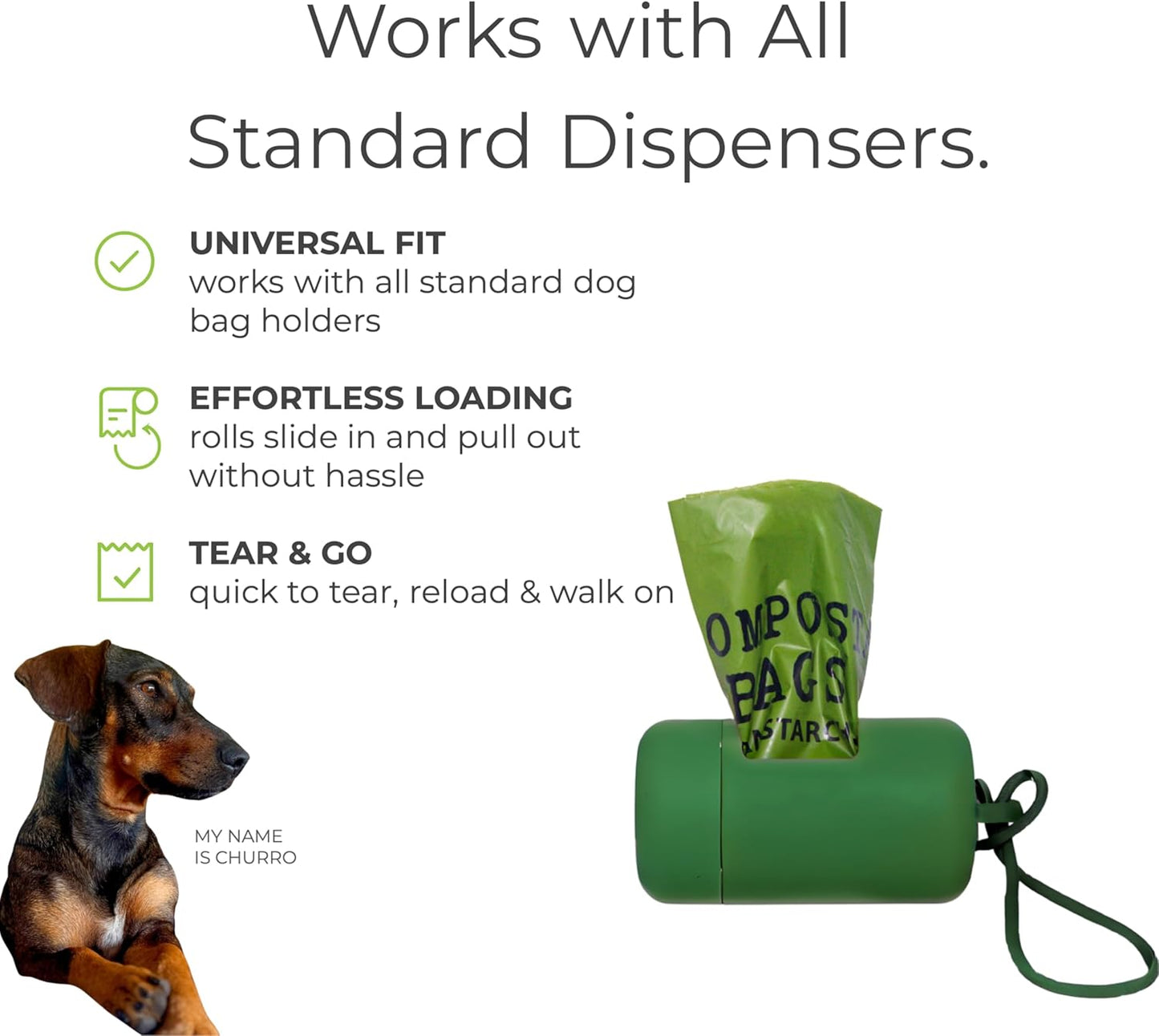 Certified Compostable Dog Poop Bags - 240 Bags (16 Rolls), Eco Friendly Plant Based and Plastic Free, ASTM D6400 Certified, Leakproof Unscented