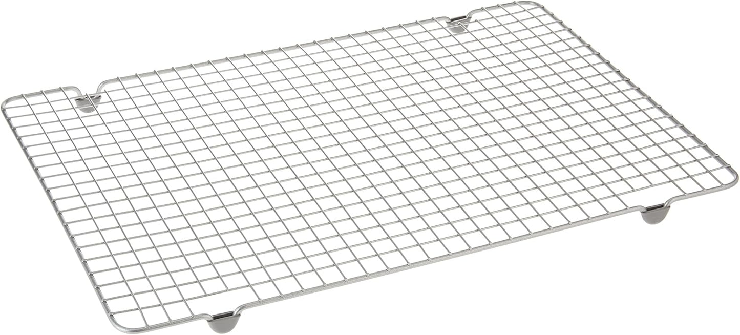 Nordic Ware - 43172AMZM Nordic Ware Half Sheet with Oven Safe Nonstick Grid, 2 Piece Set, Natural