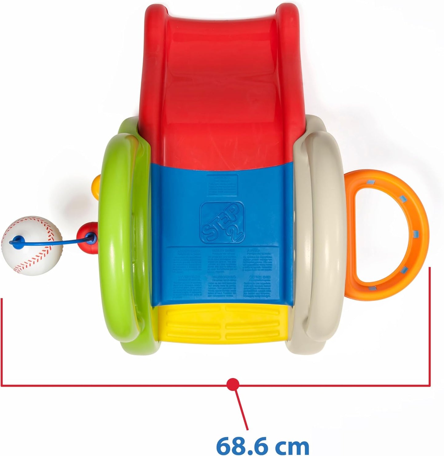 Step2 Sports-Tastic Activity Center, Toddler Sports Playset, Indoor/Outdoor Slide, Play Gym Includes Bat & Balls, Made of Durable Plastic, For Toddlers 1+ Years Old