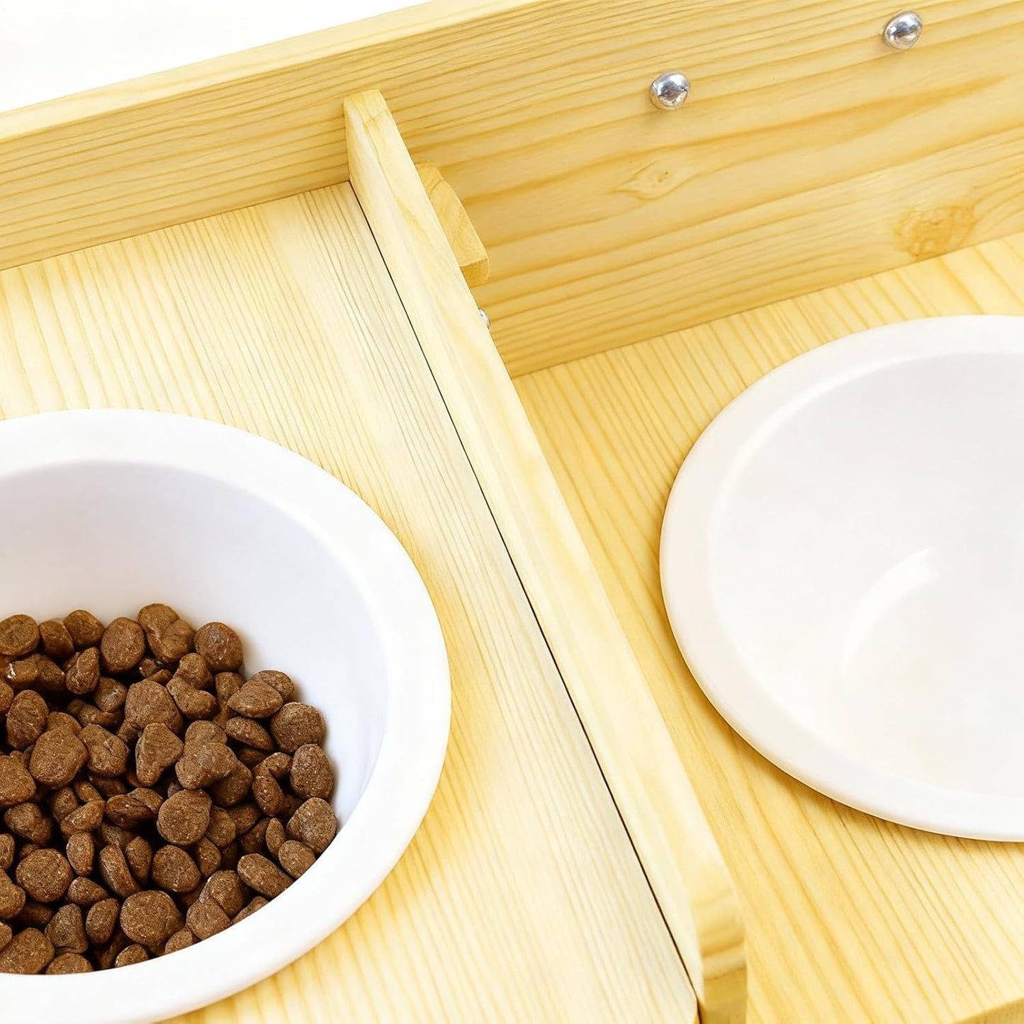 Pet Hydration Station, Portable Raised Wooden Feeder, Multi Purpose Drinking Bowl with Long Lasting Utility Design, Accessories for Rabbits Ferrets Guinea Pigs Small Pets Patio Porch Yard Garage