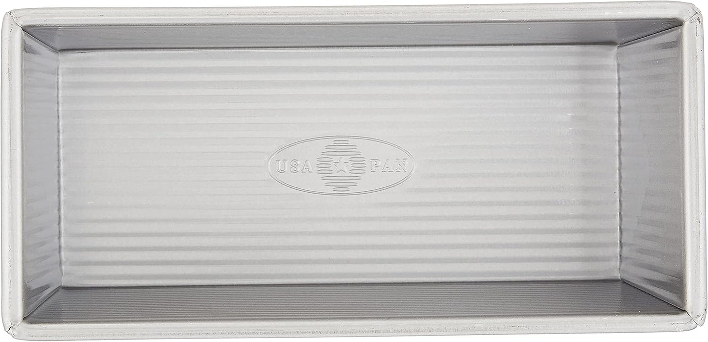 USA Pan Bakeware Pullman Loaf Pan With Cover, 9 x 4 inch, Nonstick & Quick Release Coating, Made in the USA from Aluminized Steel