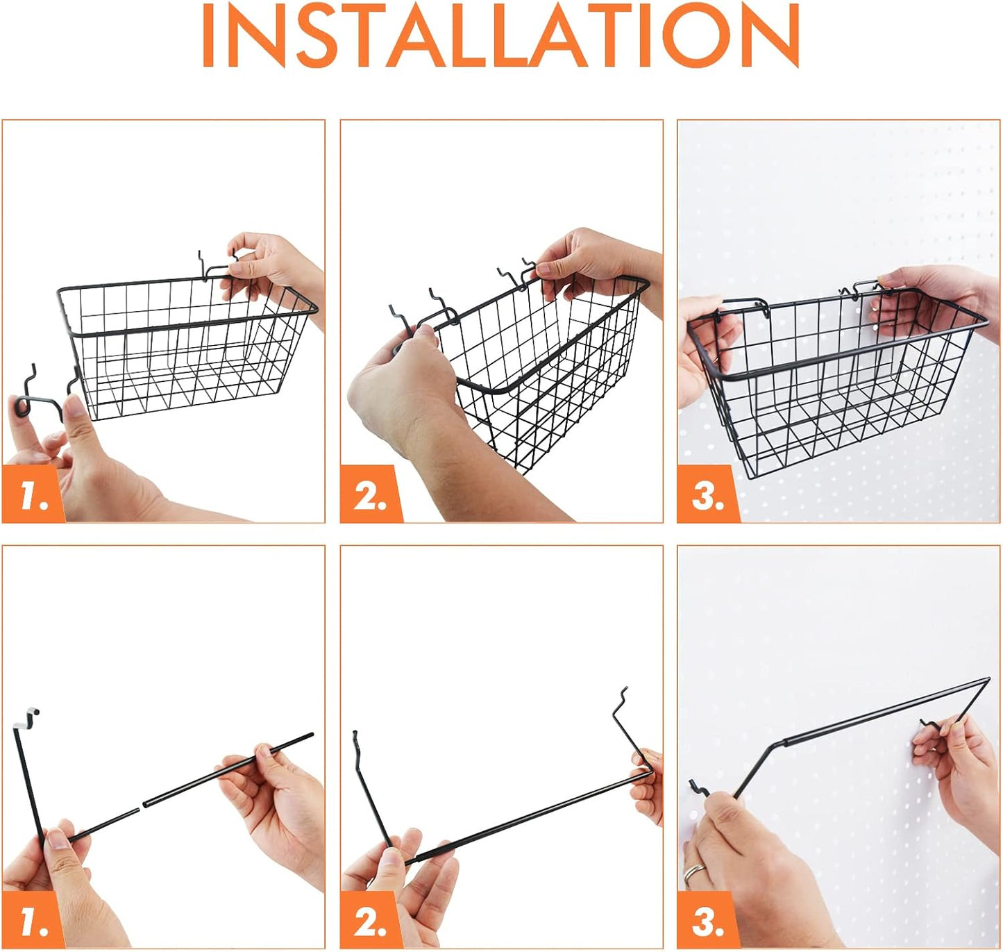 G.CORE Pegboard Organizer Accessories 18 Pack, Peg Board Hooks Assortment Organizer Accessory, Various Tools Storage Arrange System Kit for Garage Craft Workshop Workbench Hobby Office