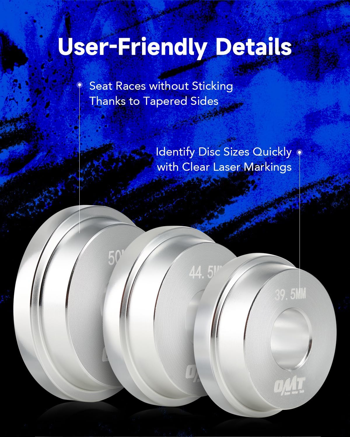 Orion Motor Tech Bearing Press Kit, 10pc Bearing Race and Seal Driver Set with Seal Driver and 9 Bearing Adapters, Seal Installer Bearing Driver Kit for Bearing Installation