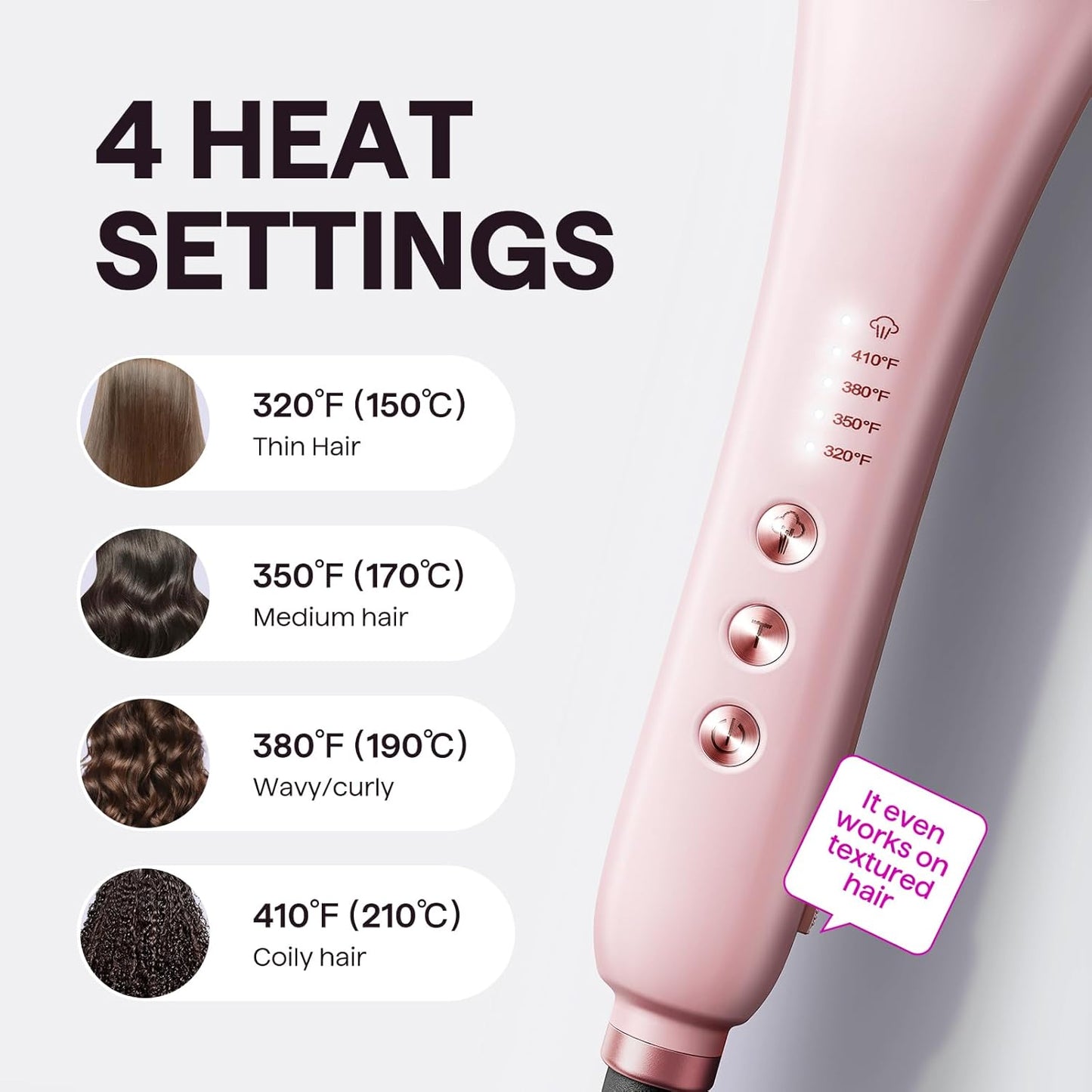 Wavytalk Pro Steam Hair Straightener Brush, Steamline Pro 3 in 1 Straightening Brush, Steam Reduces Damage, Nourishes Hair, and Expedites Straightening