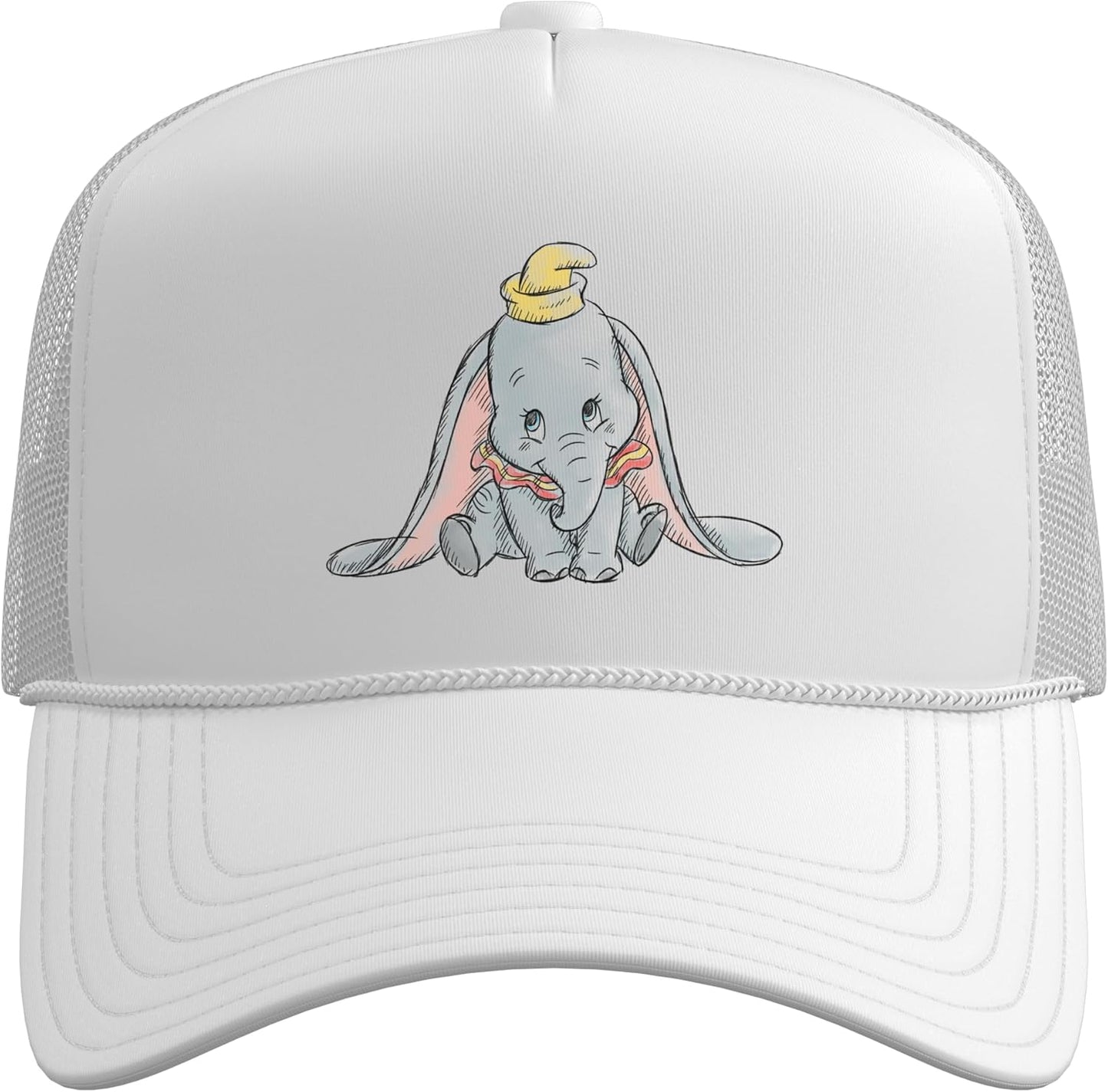 Disney Classic Dumbo Baby Elephant Trucker Hat with Adjustable Mesh Back