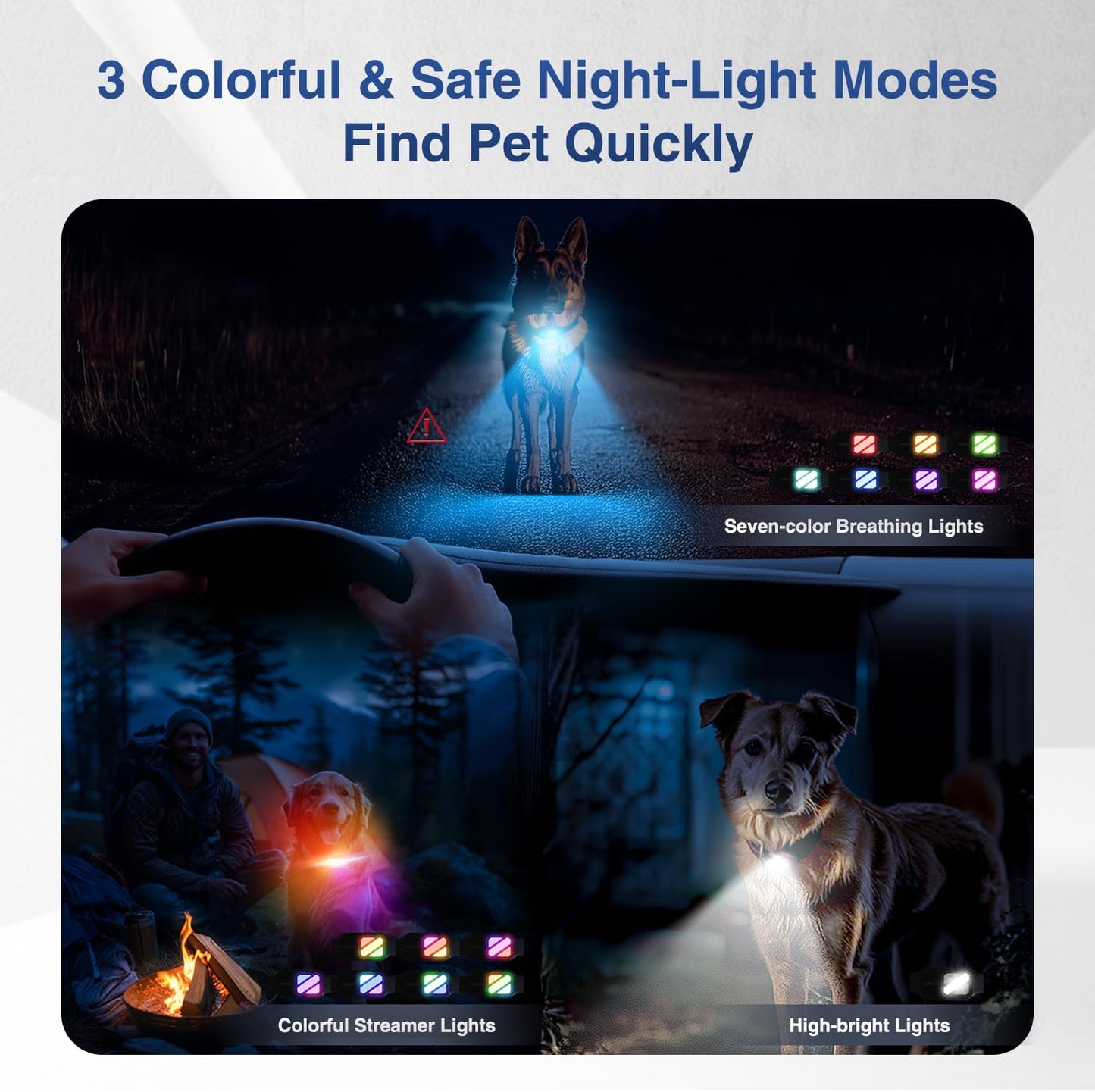 Dog Shock Collar - 4200FT Dog Training Collar with Remote for 20-140lbs Dogs, Innovative E Collar for Dogs Training with 4 Training Modes, Rechargeable Electric E-Collar for Large Dogs