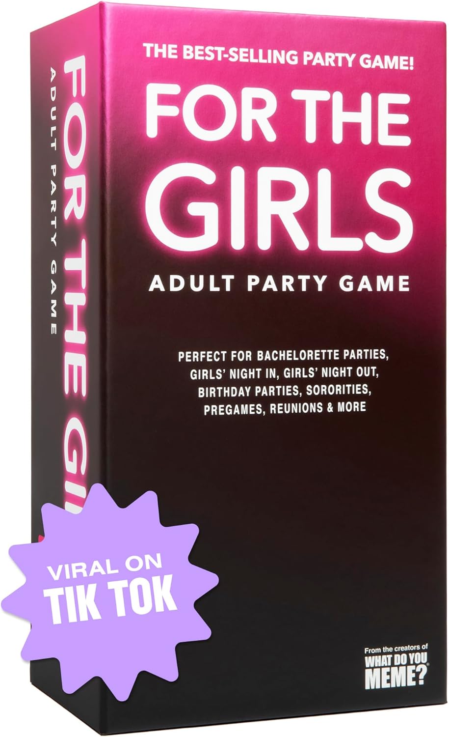 For The Girls Card Game by Relatable, The Viral Girls Night Adult Party Game, Great for Bachelorette Party Games, Weekends and Trips, Includes a die, and 400 Cards Across 5 Categories