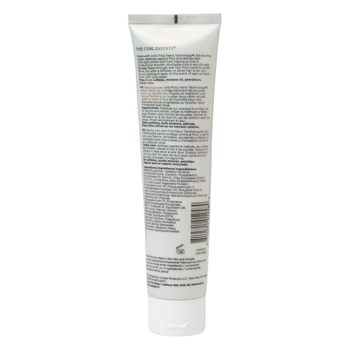 Ouidad Advanced Climate Control Styling Cream for Curly Hair – Featherlight Curl Cream for Hydrated, Shiny & Frizz-Free Definition, Flexible, Soft Hold For All Curl Types, Sulfate-Free