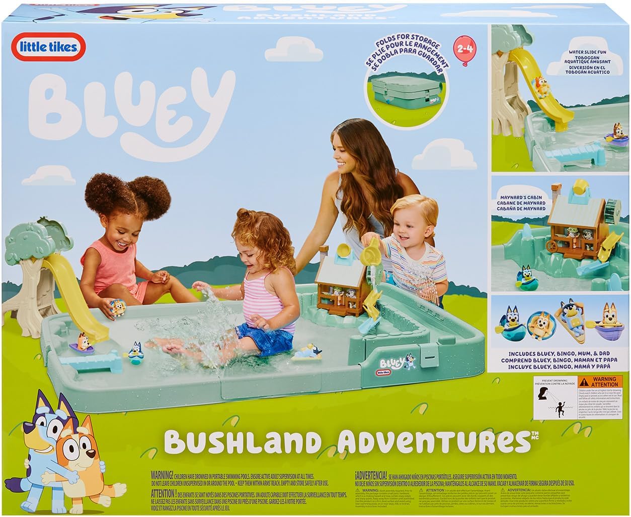 Little Tikes Bluey Bushland Adventure with 6 Accessories, Bluey Active Play, for Boys and Girls Ages 2-4 Years