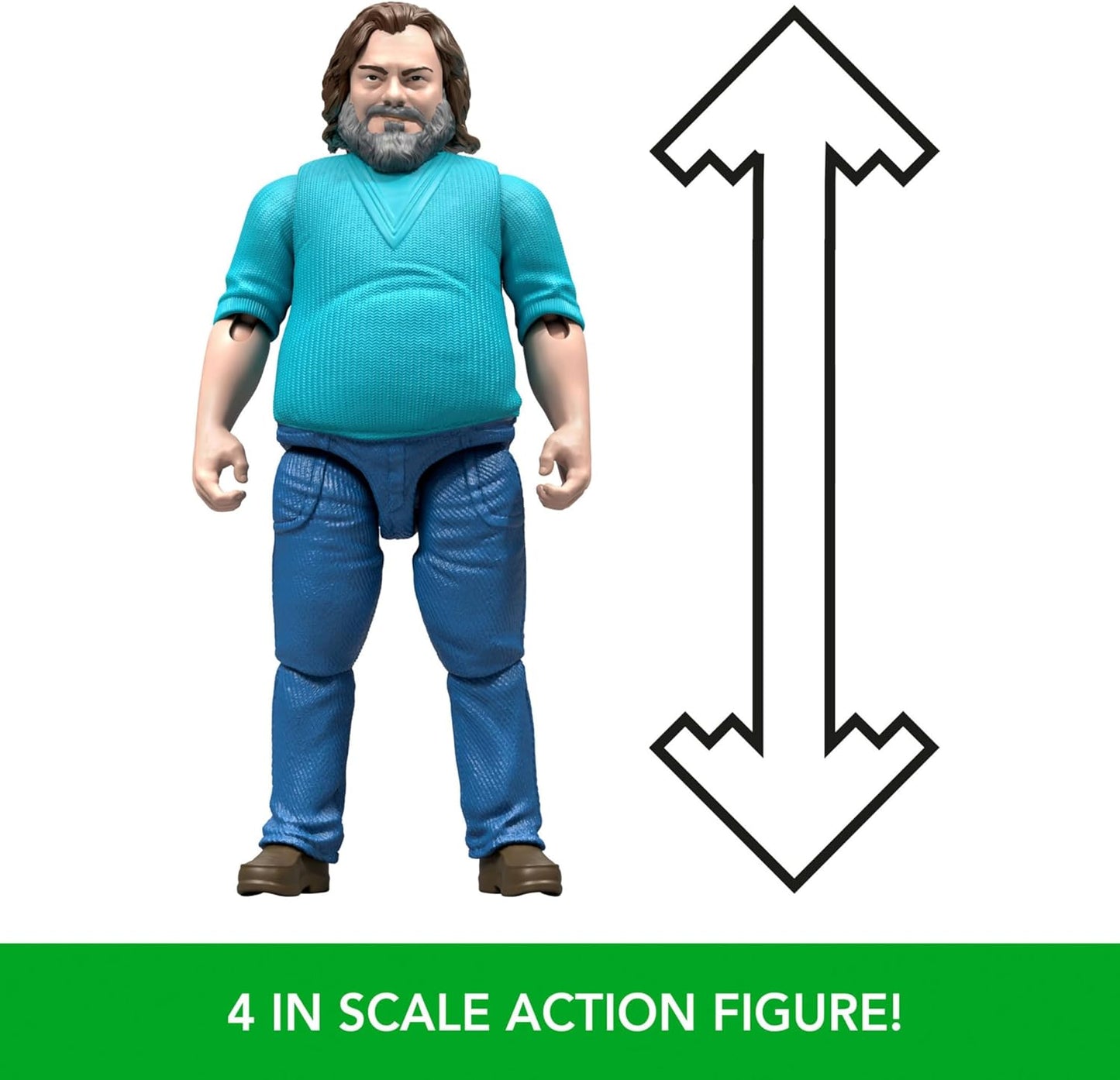 Mattel Minecraft Action Figure & Accessories Set, 4-inch Steve Posable Character Collectible Inspired by A Minecraft Movie