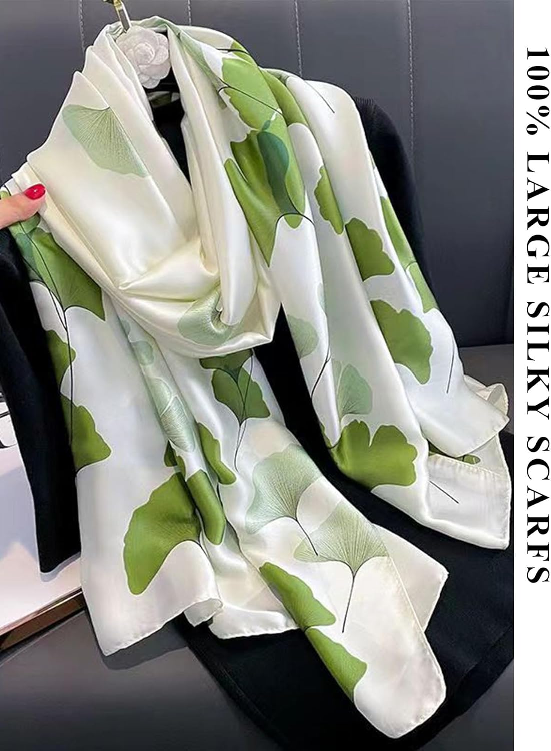 Large Shawl Scarf For Women Lightweight Wraps Silky Headscarf Long Sunscreen Scarfs