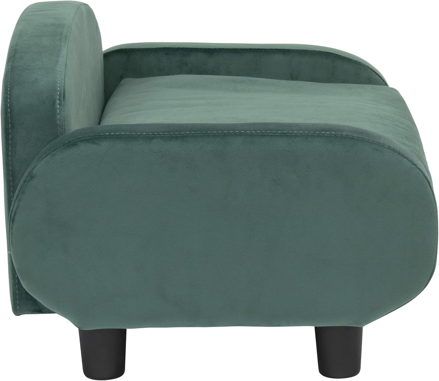 Paws & Purrs Cat Sofa Bed, Pet Couch for Indoor Cats Elevated Cat Beds with Removable Washable Mattress Cover for Kitten, Puppy or Small Animal- 31.5" Wide, Teal