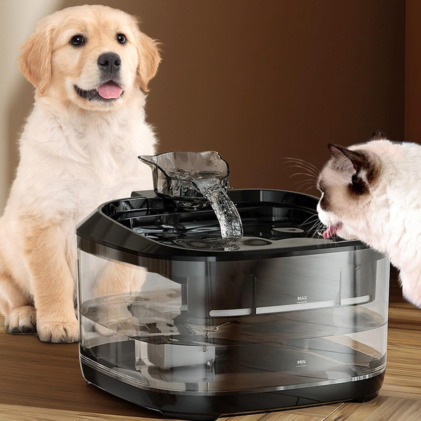 Large Capacity Pet Water Dispenser Automatic Cats Dog Drinking Fountain with Filtration Quiet Design Watering Supply Water Dispenser