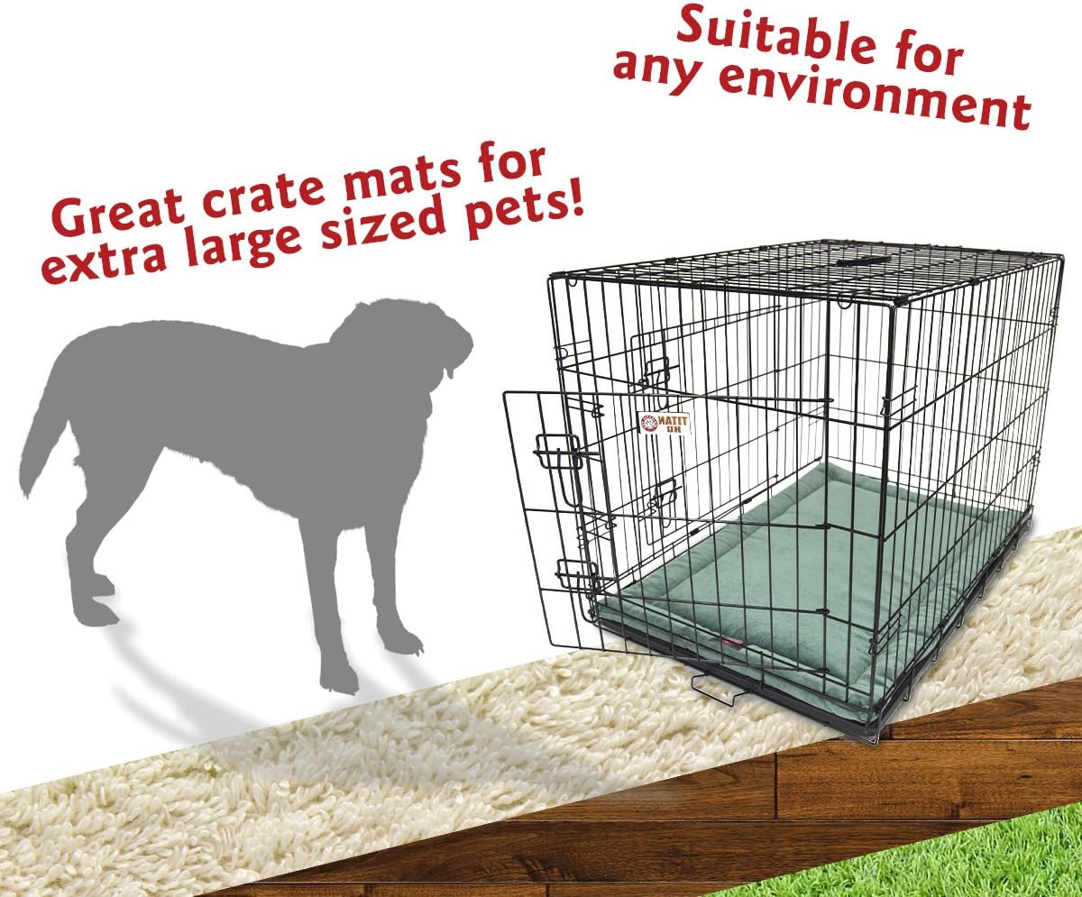 Majestic Pet 720570929944 Villa Crate Dog Bed Mat, Azure Blue, 48"
