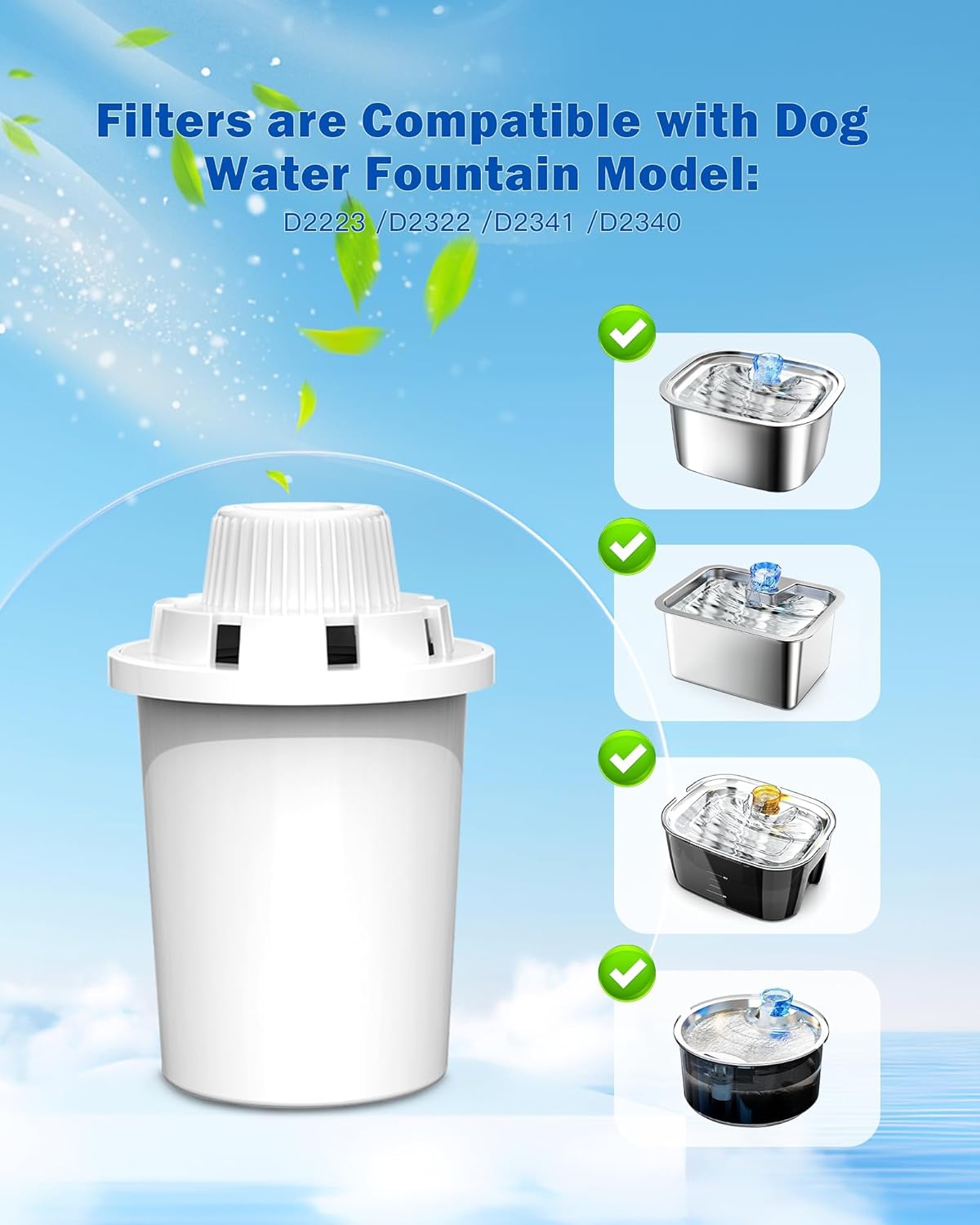 Dog Water Fountain for Large Dogs, tainless Steel 3Gallon Extra Big Pet Fountains, Drinking Bowls for Multi Pets,Dog Water Bowl Filter Automatic Dog Bowl Dispenser, Easy to Clean, Quiet Pump