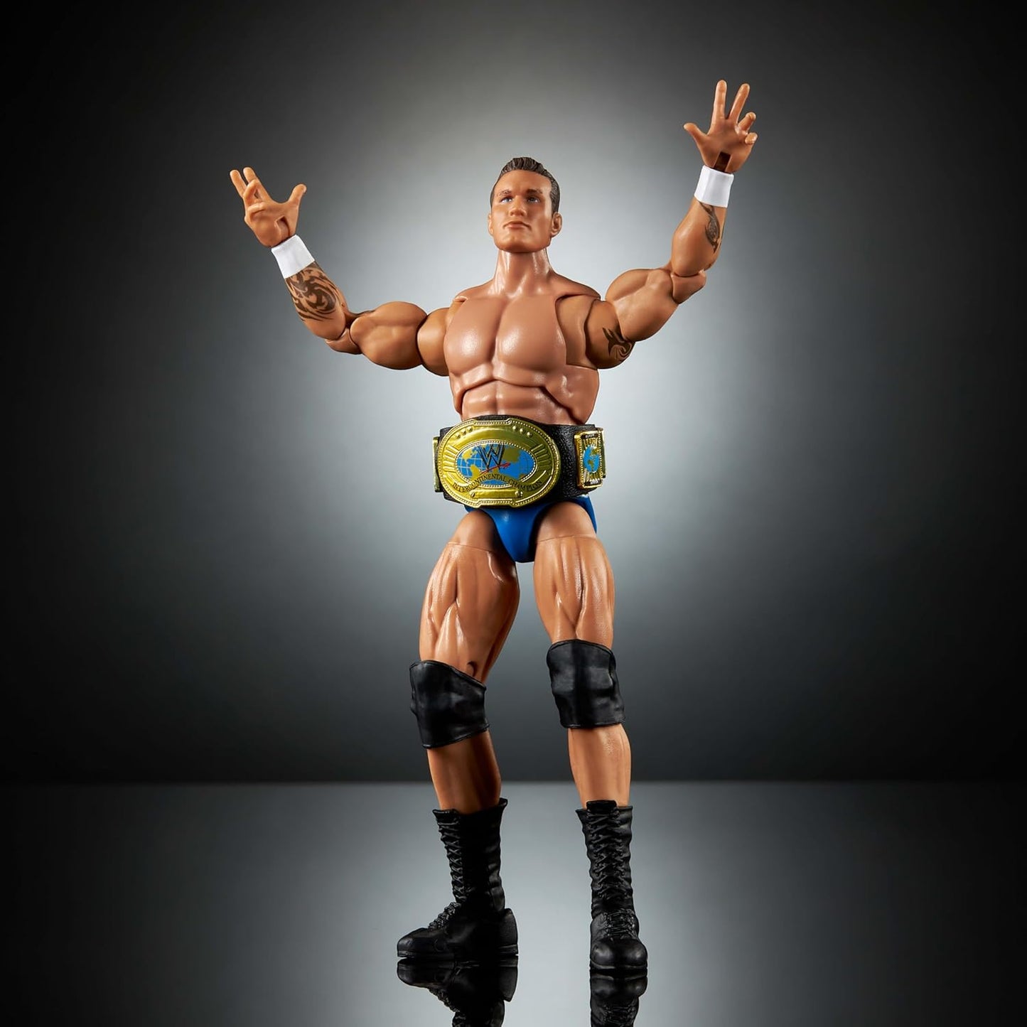 Mattel WWE Ultimate Edition Randy Orton 6-inch Action Figure & Accessories Fan Takeover Set, 10+ Pieces Include Swappable Heads & Hands