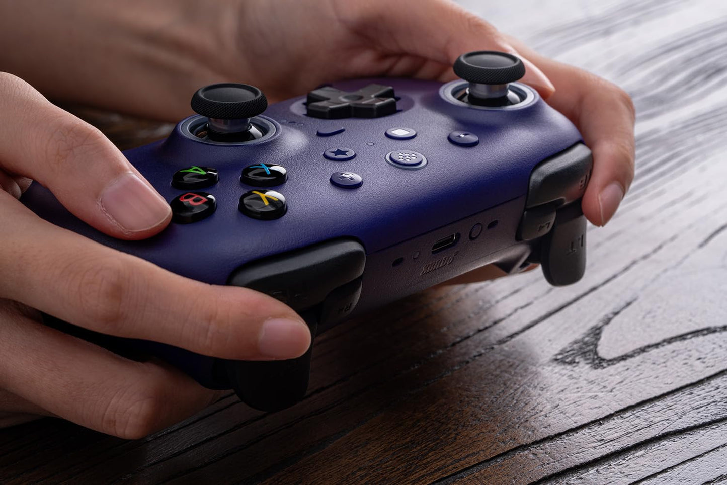 8BitDo Ultimate 2 Wireless Controller for Windows PC, Apple, Steam & Android, Gaming Controller with TMR Joysticks, Hall/Tactile Triggers, Motion Control, RGB Fire Ring, 1000Hz Polling Rate, Purple