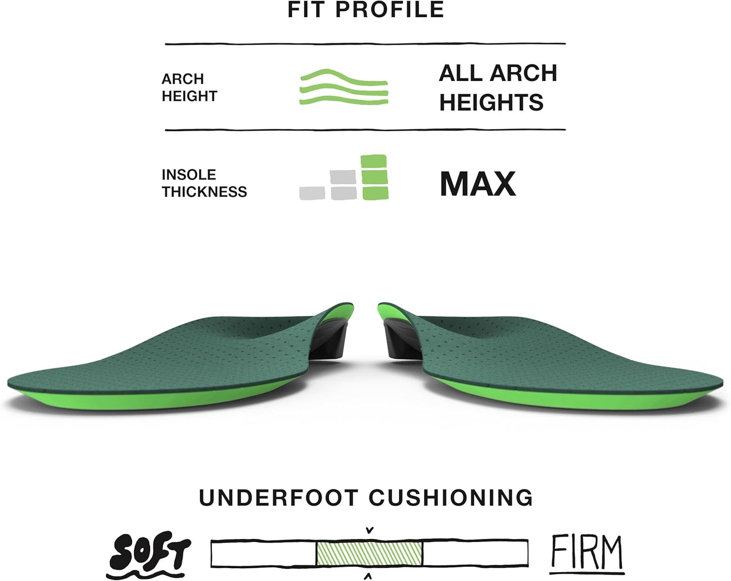 Superfeet Casual Pain Relief Insoles (Everyday) for Plantar Fasciitis Relief & Everyday Wear with All Arch Heights Support - 7.5-9 Men / 8.5-10 Women