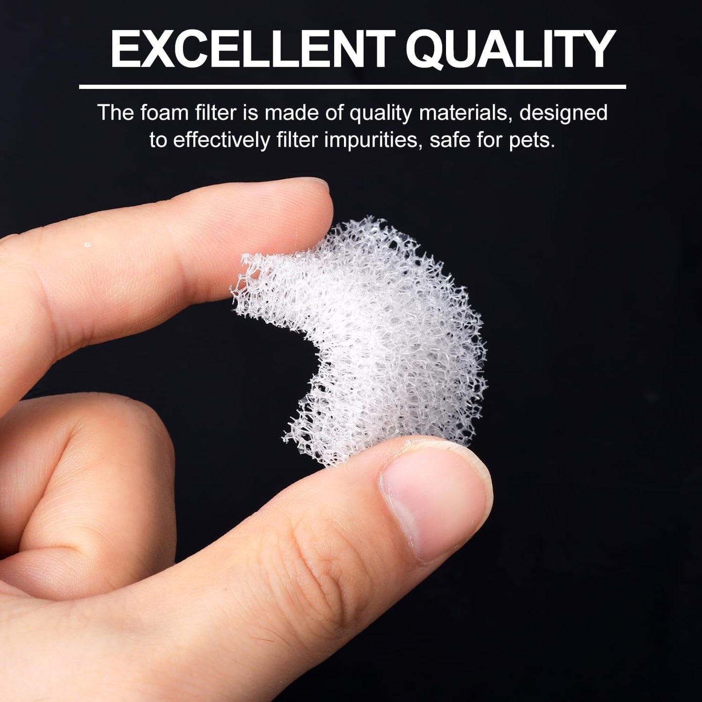 30pcs Pet Fountain Filters, Cat Drinking Water Filter Replacement Foam Filters Sponge Compatible with PETKIT Eversweet 3 Pro Eversweet Solo 2 EversweetSolo SE Wireless Pump Pet Water Fountain