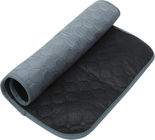 Pet Cooling Mat and Dog Urine Pad, Multipurpose Anti-Slip Absorbent Washable Cushion, Small Size for Indoor Summer Use