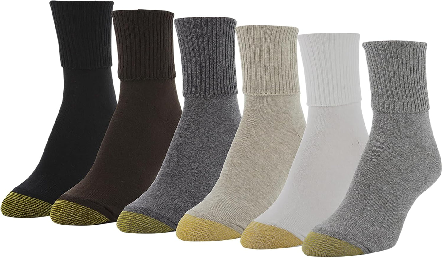 GOLDTOE Women's Classic Turn Cuff Socks (Multipairs)