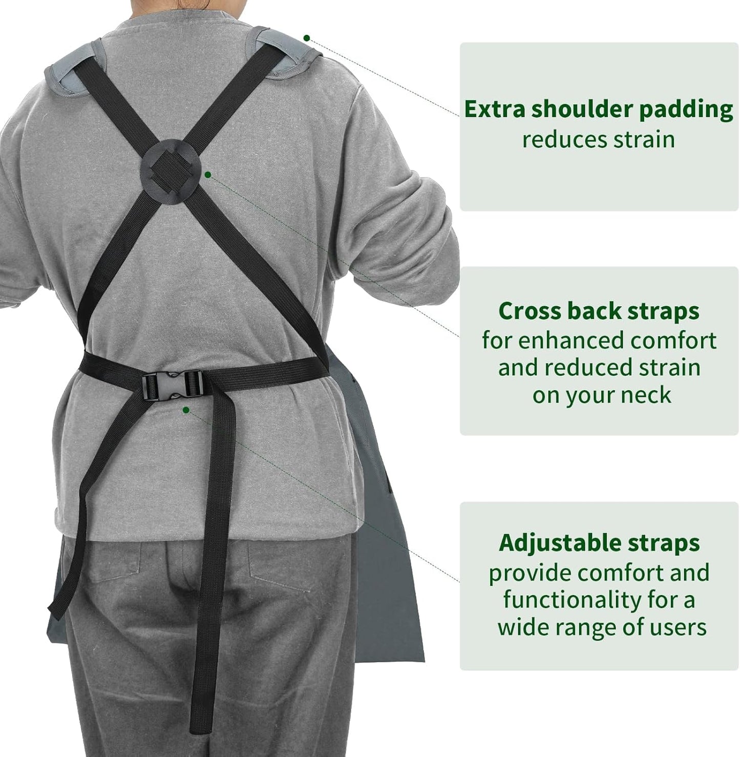 Garden Harvest Apron, Gardening Apron with Bottom Release Pocket for Women and Men, Gardening Gift for Gardeners
