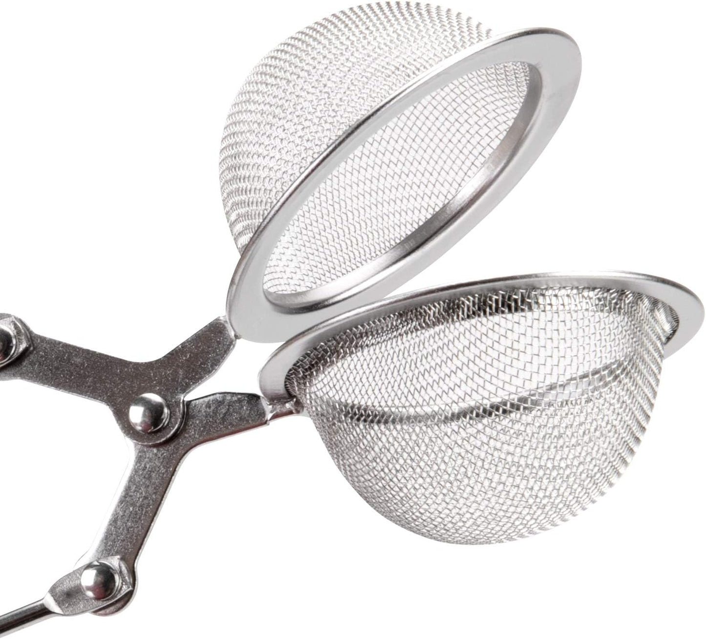 Snap Ball Tea Strainer, JEXCULL 3 Pack Premium Stainless Steel Tea Strainer with Handle for Loose Leaf Tea Fine Mesh Tea Balls Filter Infusers (Normal)