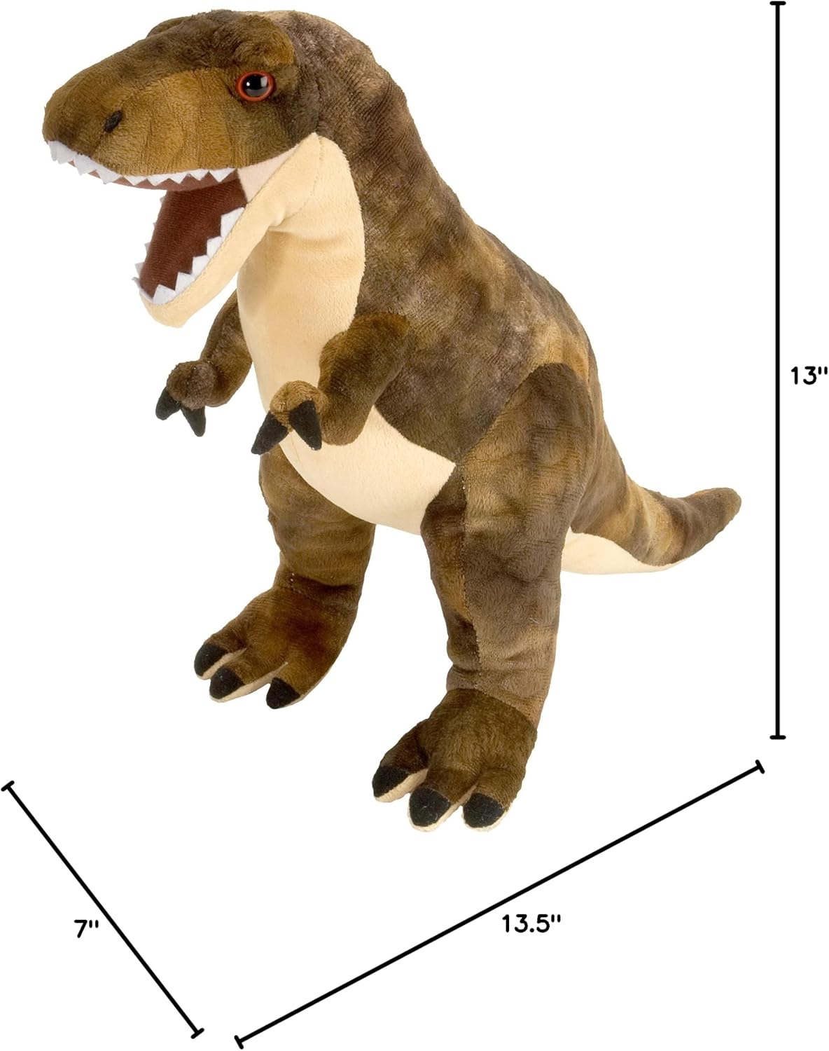 Wild Republic T-Rex Plush, Dinosaur Stuffed Animal, Plush Toy, Gifts for Kids, Dinosauria 15"