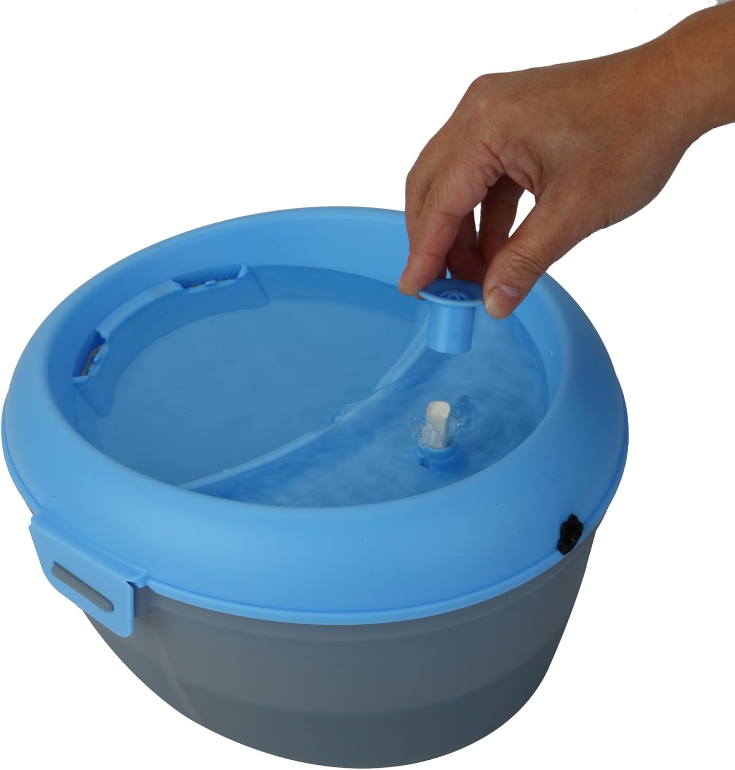 CoolerDog HealthSpring 6L Pet Water Fountain – Ultra Quiet Filtered Dog & Cat Water Fountain with 3-Stage Filtration & Dental Care System (203 oz / 1.6 Gal)
