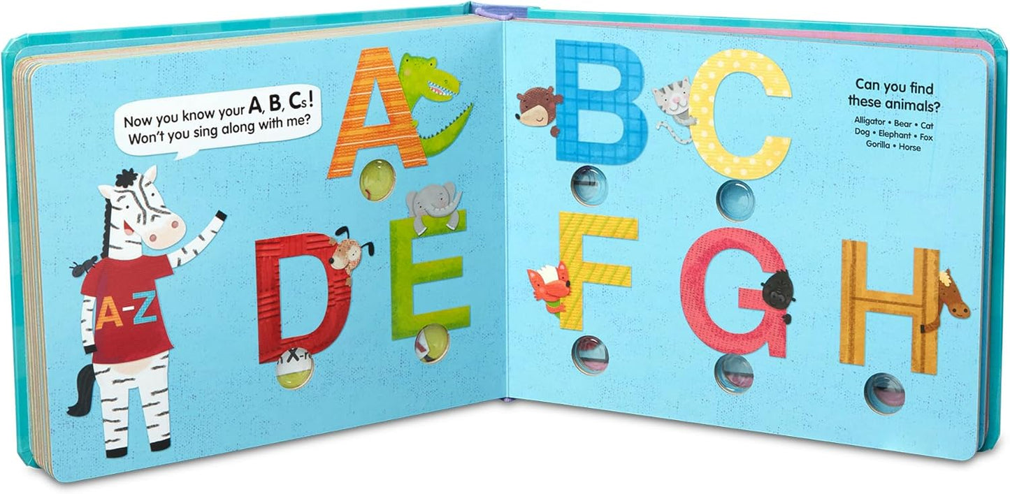 Melissa & Doug Poke-a-Dot! an Alphabet Eye Spy, Interactive Children's Board Book with Buttons to Pop, Educational Sensory Toy for Toddlers & Preschoolers Ages 3+ - FSC Certified