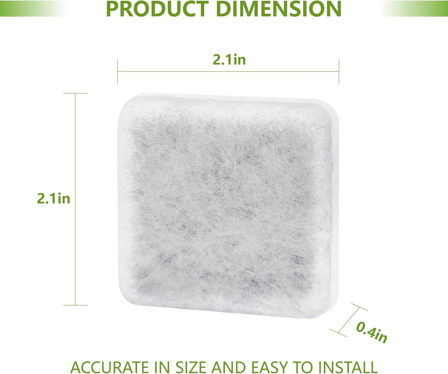 Pet Water Fountain Charcoal Replacement Filters Compatible with Petmate Replendish Mason Gravity Waterers, Automatic Cat Dog Water Bowl Dispenser Filters Replacement(12 Pack)