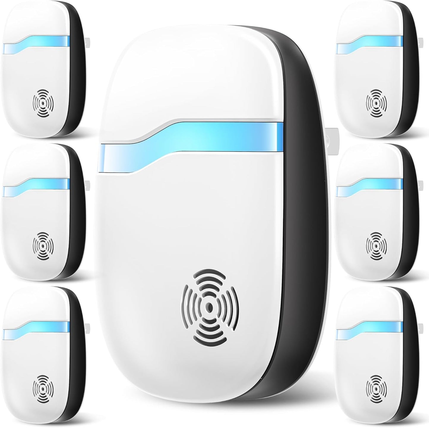 (2026 Upgraded) Ultrasonic Insect & Pest Indoor Repeller - Stronger Driving Force, Repellent for Mouse, Rats, Cockroaches, Bugs, Ants, Spiders, Plug-in Control Device, Silent for Home (6 Pack)