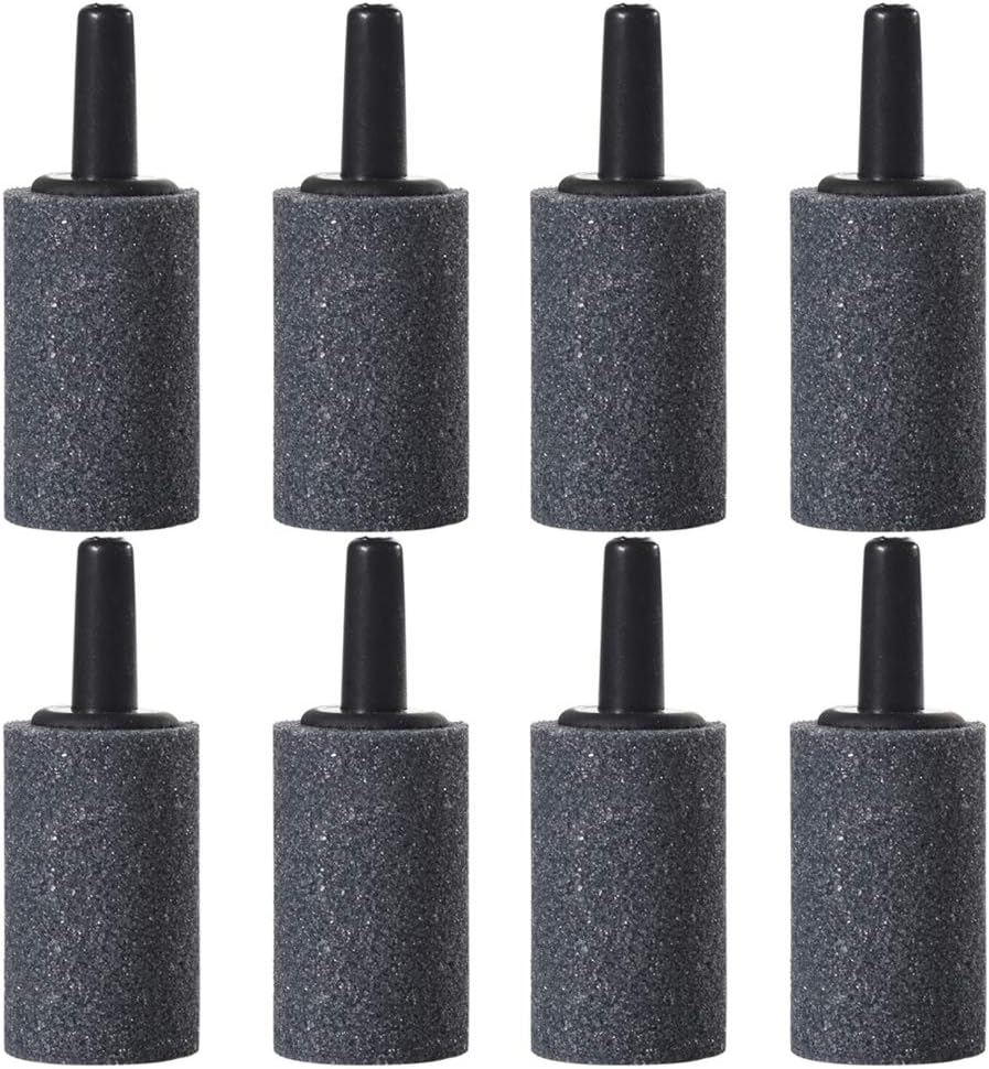 JIH Aquarium 50 Feet Standard 3/16" Black Flexible Airline Tubing with Black Plastic Connectors for Fish Tank,Terrariums, and Hydroponics