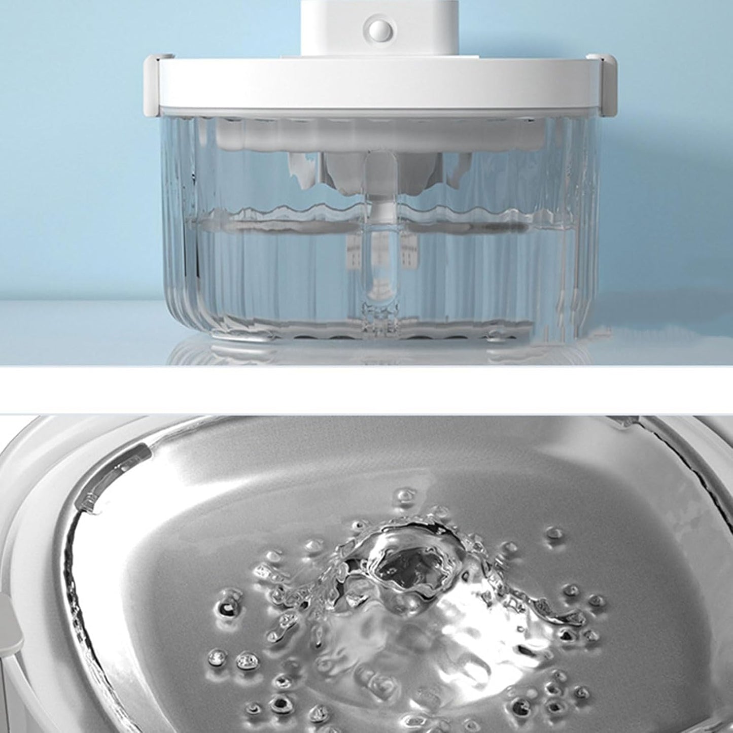 Water Fountain Automatic Dogs Pet Drinking Quiet Water Dispenser Large Capacity Quiet Intelligent Water Fountain Stainless Steel