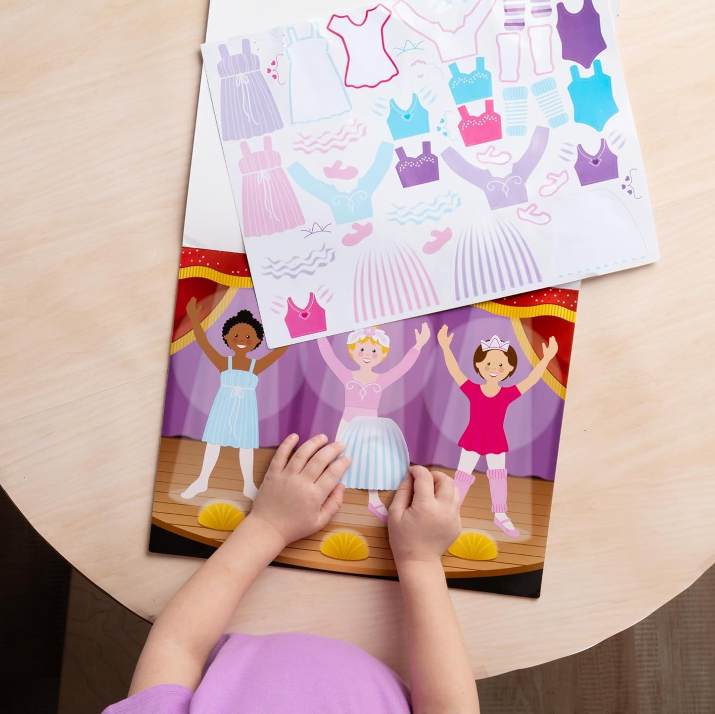 Melissa & Doug Reusable Sticker Pad: Dress-Up - 165+ Reusable Stickers - Removable Stickers, Kids Fashion Activities, Restickable Sticker Book for Kids Ages 3+