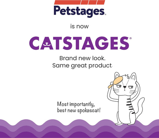 Catstages Kitty Slow Feeder Bowl for Cats & Small Dogs, Puzzle Dish for Fast Eaters, for Wet or Dry Food, Helps Slow Eating & Aid Digestion, Non-Slip, Made Without BPA, 3/4 Cup, 5-Inch, Green