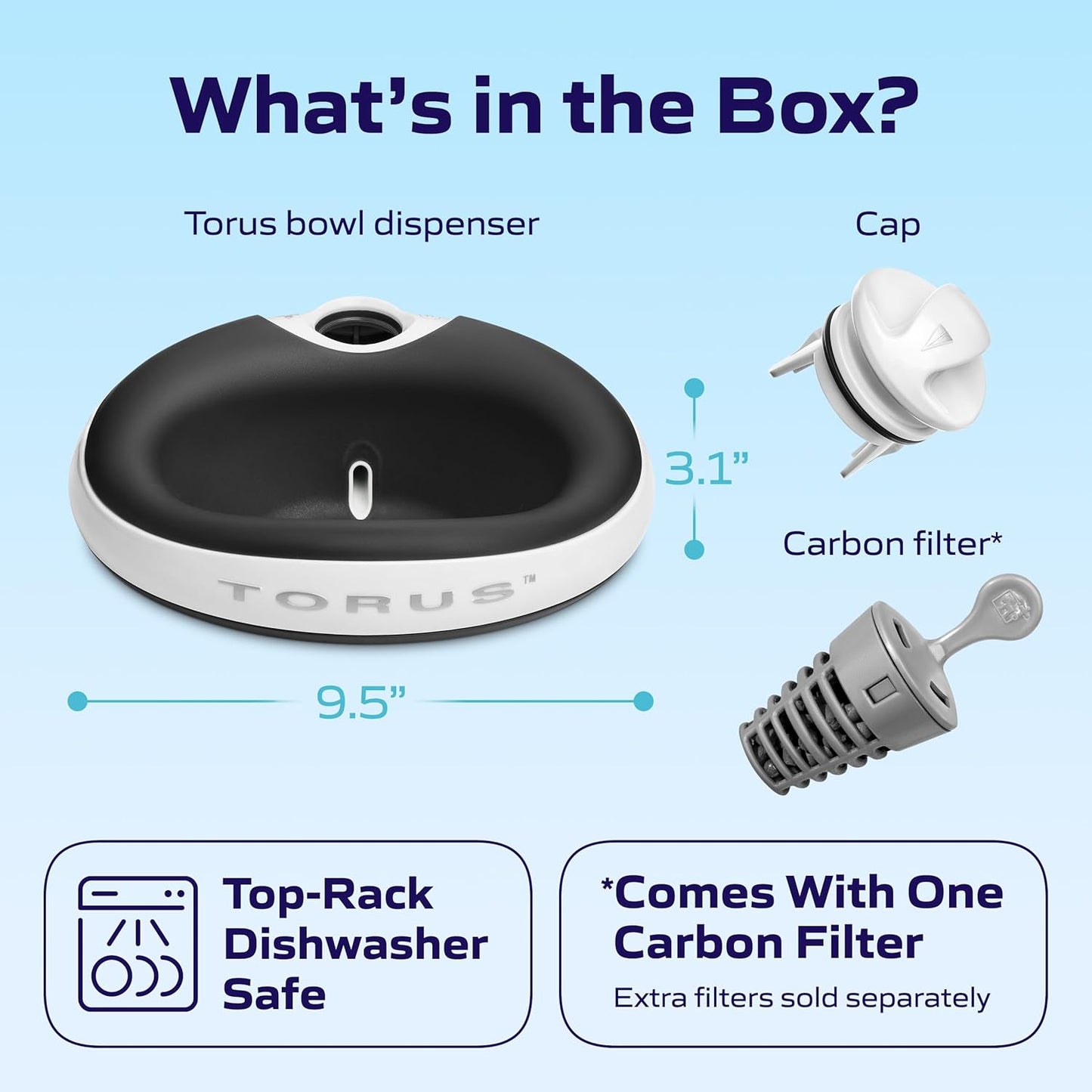 Mini Filtered Portable Automatic Pet Water Dispenser [Upgraded 2026], 1L / 34oz, No Spill, Noise-Free Dog Water Bowl Dispenser, No Power, Ideal for Small Dogs and Cats (Gray)