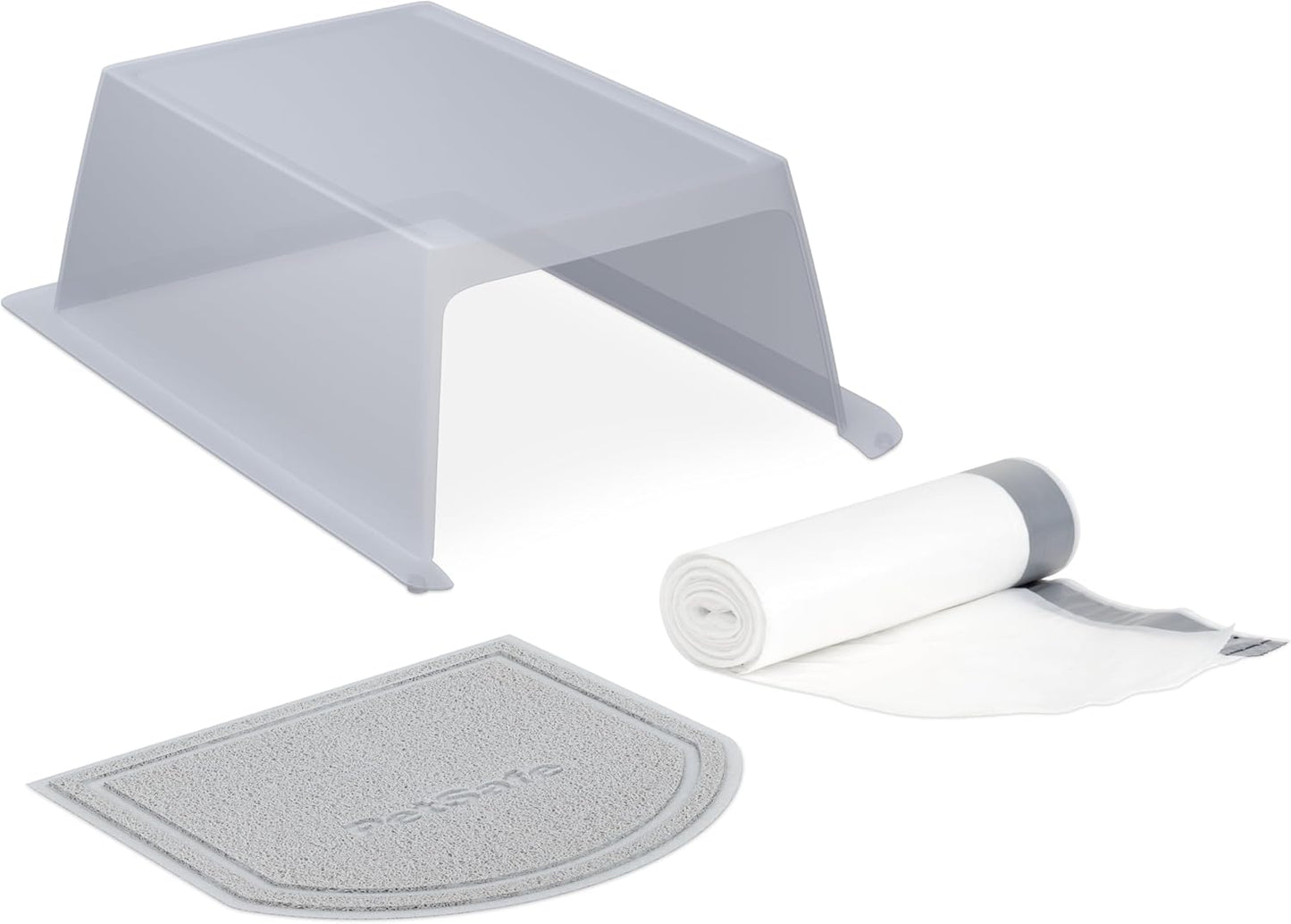 PetSafe ScoopFree Clumping Litter Box Hood & Accessory Bundle - Odor Control Box - Self-Cleaning Litter Box Accessories - Litter Box Privacy Cover - Easy to Clean