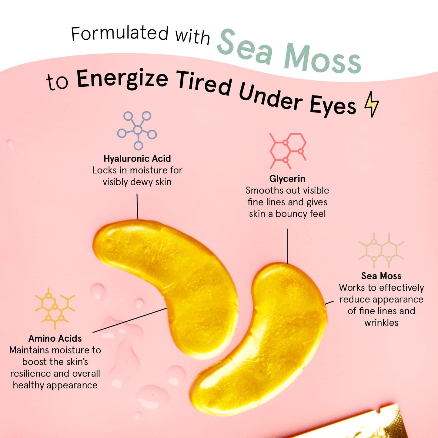 grace & stella Award Winning Under Eye Mask - Birthday Gifts for Women - Gel Eye Patches for Dark Circles, Puffy Eyes, Undereye Bags - Gifts for Mom - Travel Essentials - Vegan (24 Pairs, Gold)