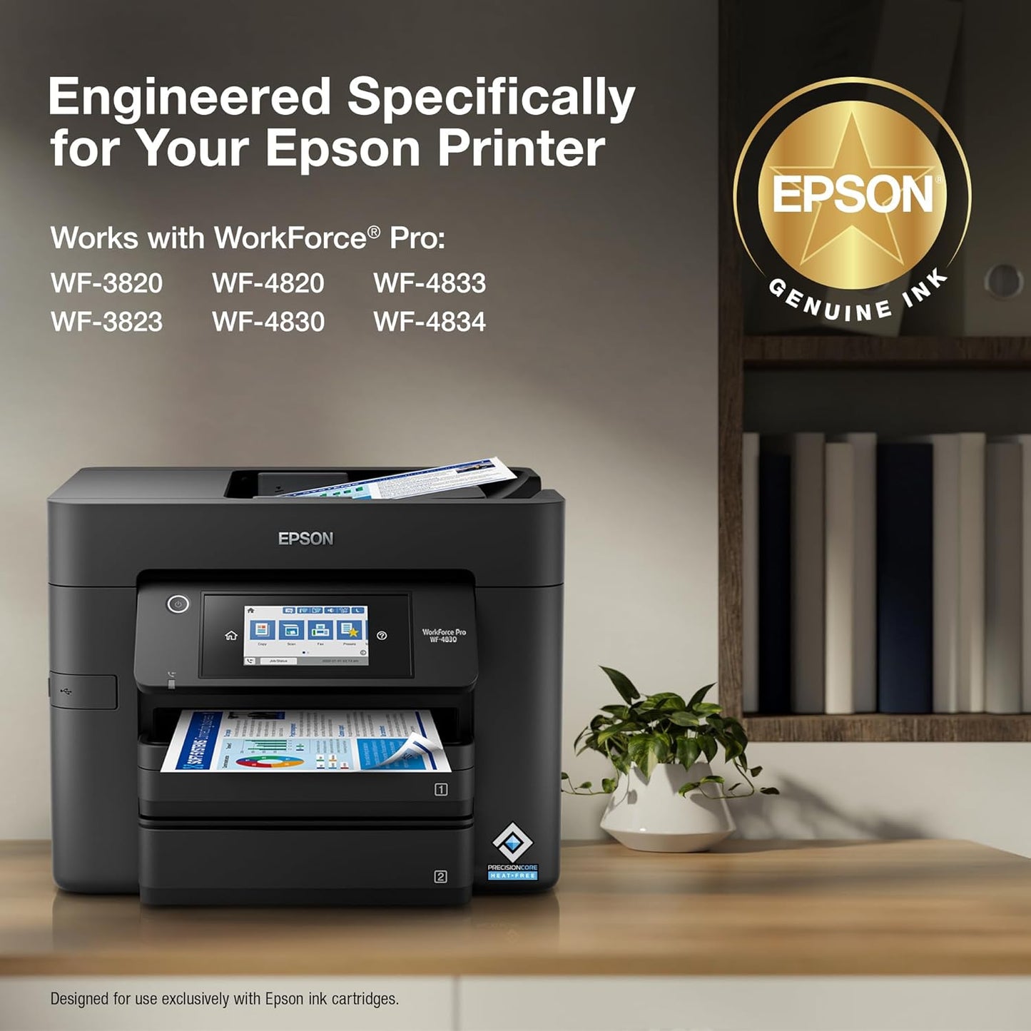 EPSON 822 DURABrite Ultra Ink Standard Capacity Black & Color Cartridge Combo Pack (T822120-BCS) Works with WorkForce Pro WF-3820,3823, 4820, 4830, 4833, 4834