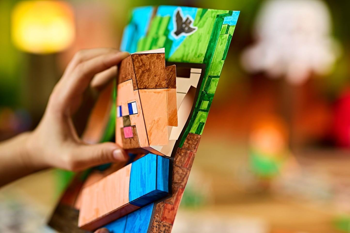 Crayola Minecraft POPs 3D Art Kit for Kids, Create 3D Characters, Coloring Activity Set with Markers & Stickers, Minecraft Toys, Gift for Boys & Girls