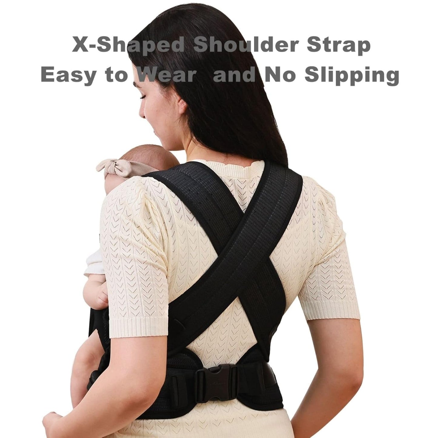SUNVENO Hip Seat Baby Carrier for Toddler, Baby Carrier with Hip Seat, Patented Ergonomic Support for Heavy Babies, Lightweight Breathable Design, 7-45 lbs