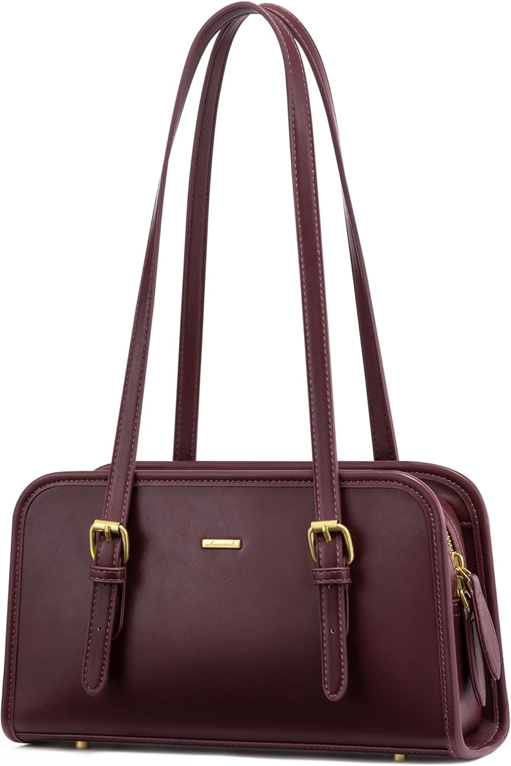 LOVEVOOK Swing Zip Shoulder Bag, Small Purses for Women Trendy Handbags, Mini Vintage Hobo Clutch Leather Tote