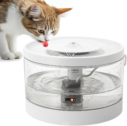 Cat Water Dispenser | Smart Anti-Spill Cat Waterer | Kitten Automatic Waterer | for Pets Dogs Puppy Kitten Indoor Home Living Room Floor Corner